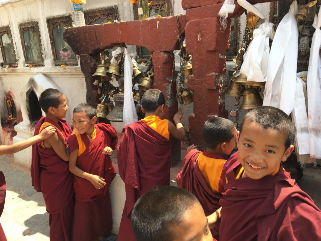 Klokkerne ved Bouddhanath Stupa